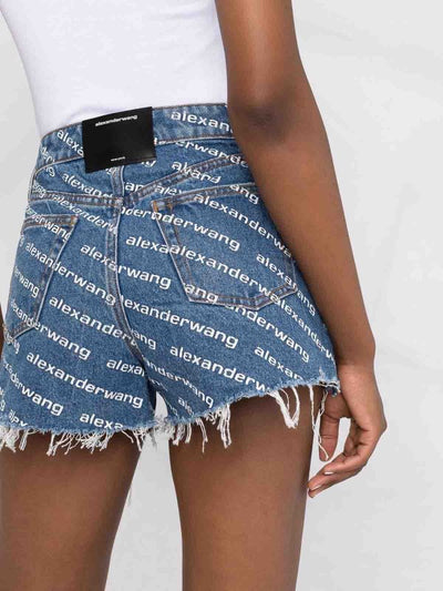 Shorts Denim Con Stampa