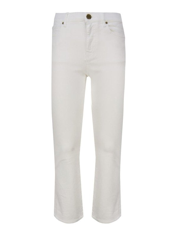 Pantaloni Bootcut In Cotone