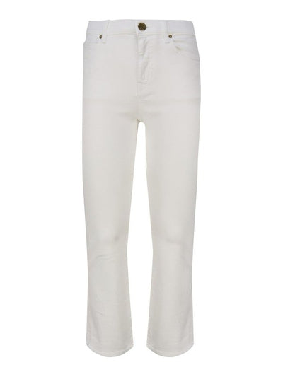 Pantaloni Bootcut In Cotone