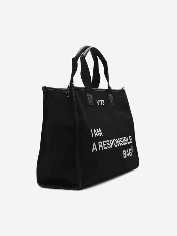 Borsa Tote In Cotone Responsability