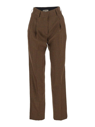 Pantaloni Beige Con Tasche Laterali