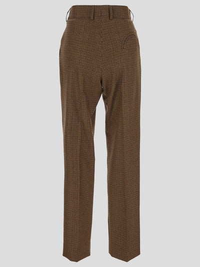 Pantaloni Beige Con Tasche Laterali