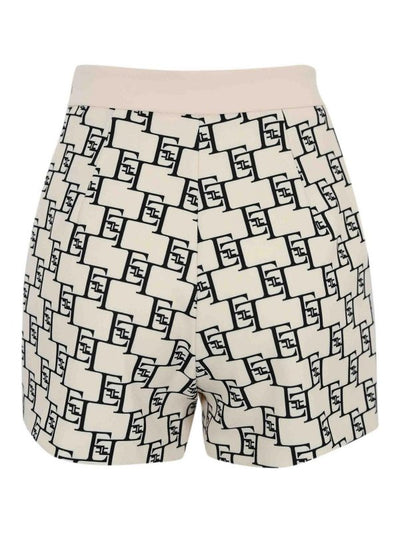 Shorts In Doppio Crepe Elasticizzato