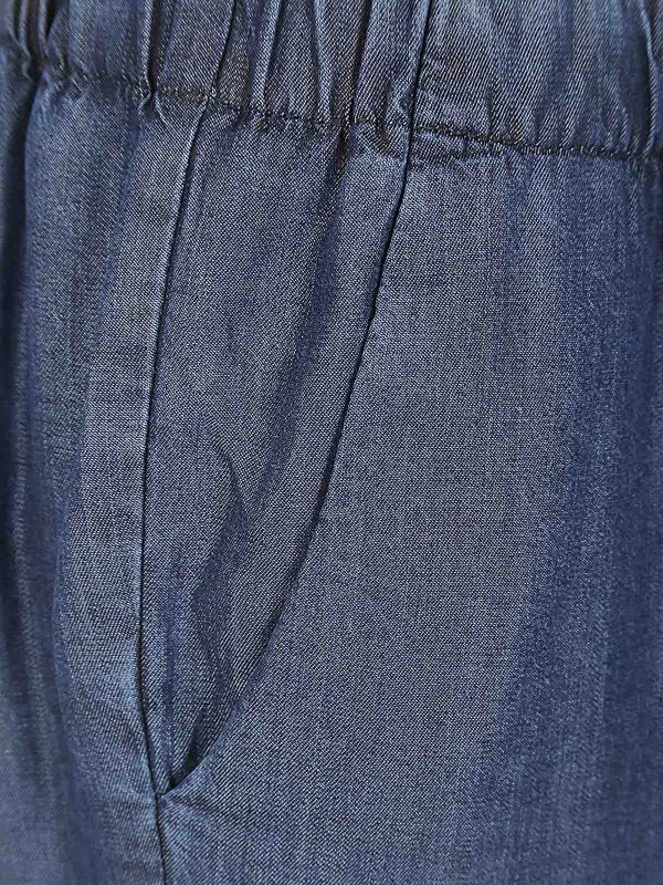 Pantaloni George A Gamba Dritta Con Risvolto