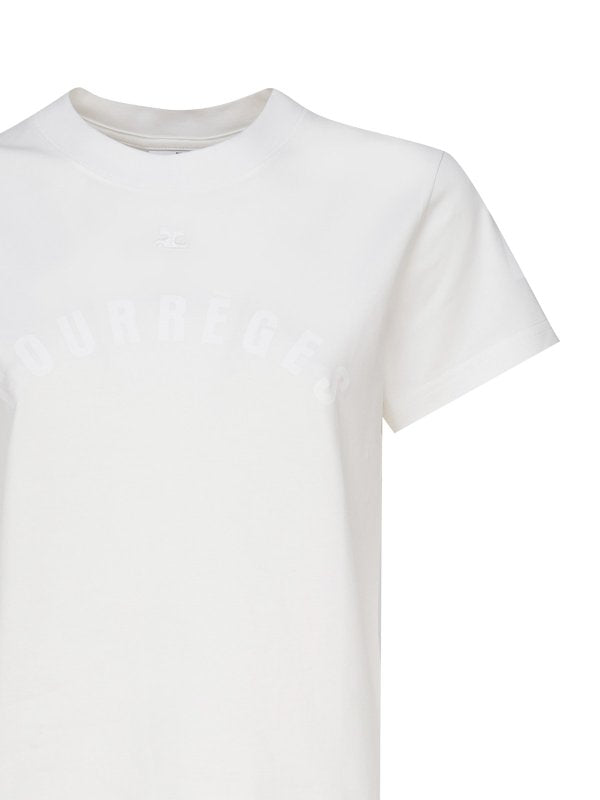 T-shirt In Cotone Con Logo Ton Sur Ton