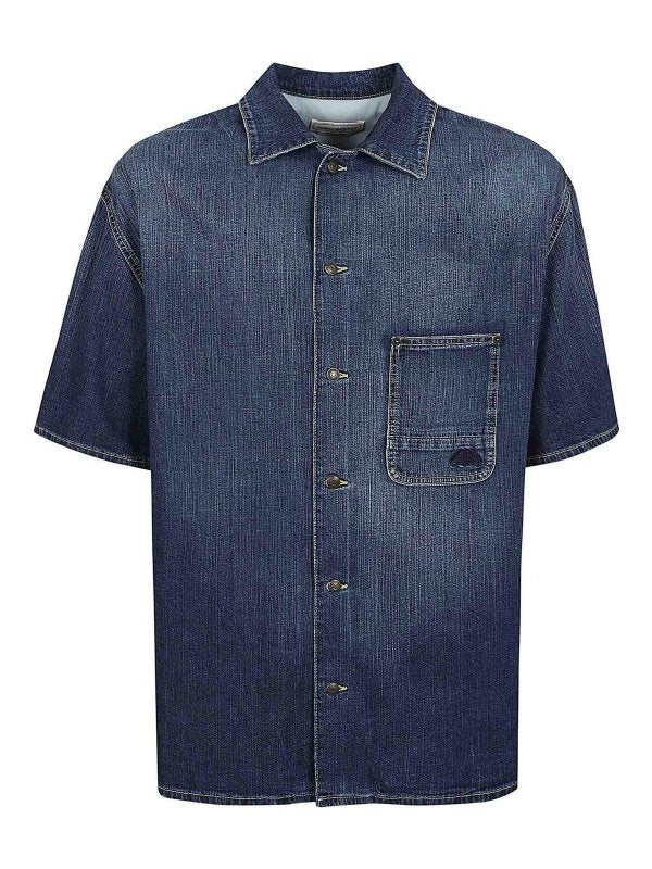 Camicia Hawaiana In Denim