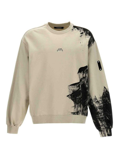 Bone Brushstroke Sweatshirt