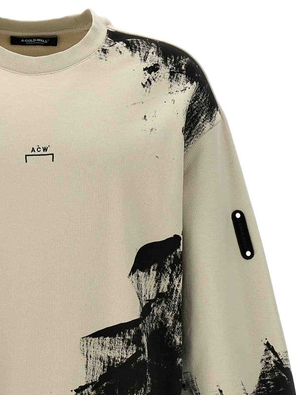 Bone Brushstroke Sweatshirt