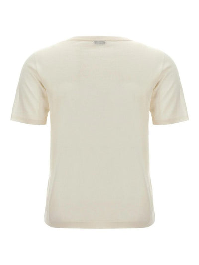 T-shirt In Cashmere Di Seta