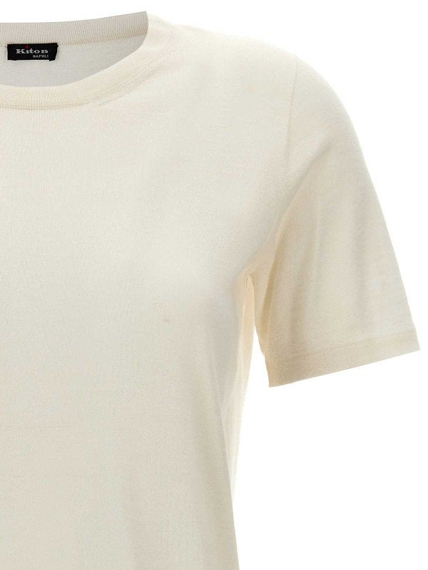 T-shirt In Cashmere Di Seta