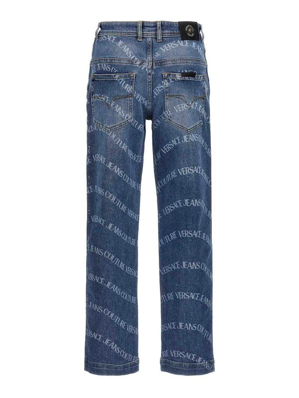 Jeans Con Stampa Logo