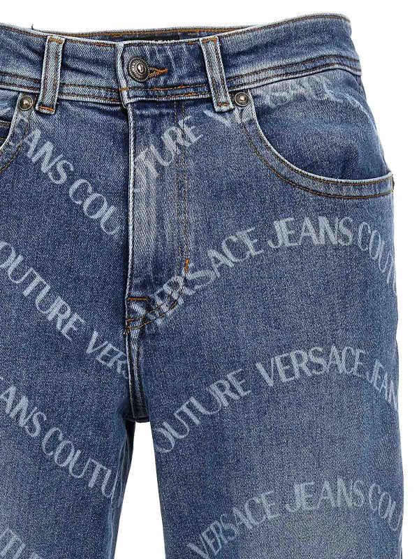 Jeans Con Stampa Logo