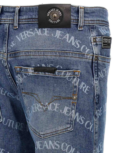 Jeans Con Stampa Logo