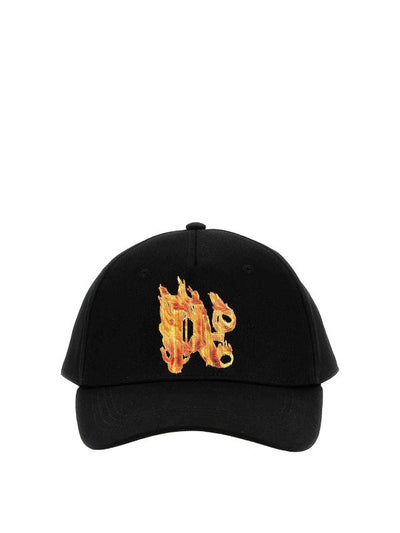 Cappello Con Monogramma In Fiamme