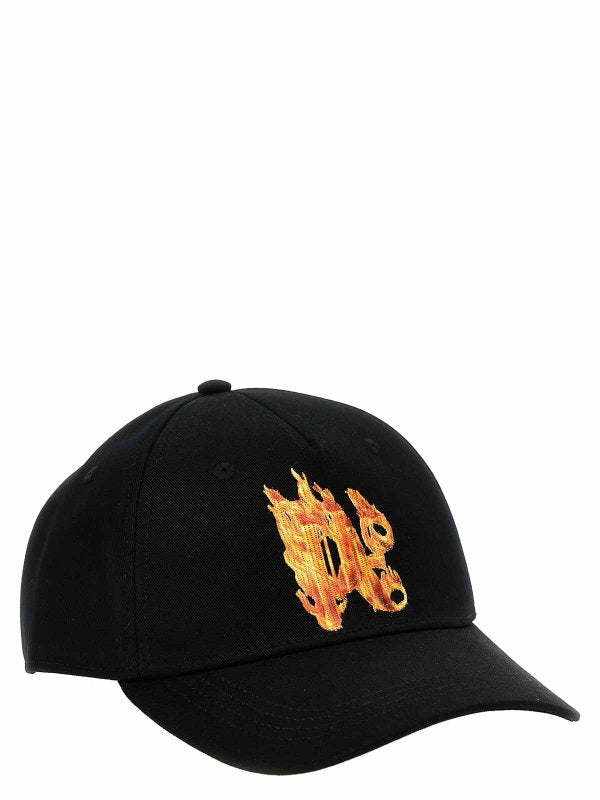 Cappello Con Monogramma In Fiamme