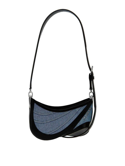 Borsa Small Denim Spiral Curve