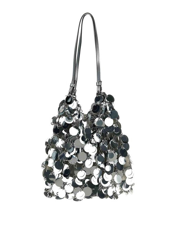 Borsa Silver Sparkle Discs Large