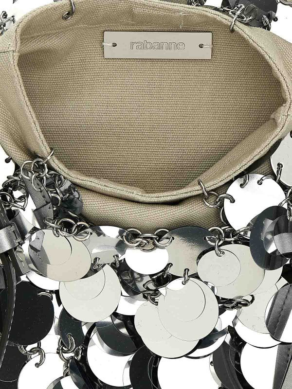 Borsa Silver Sparkle Discs Large