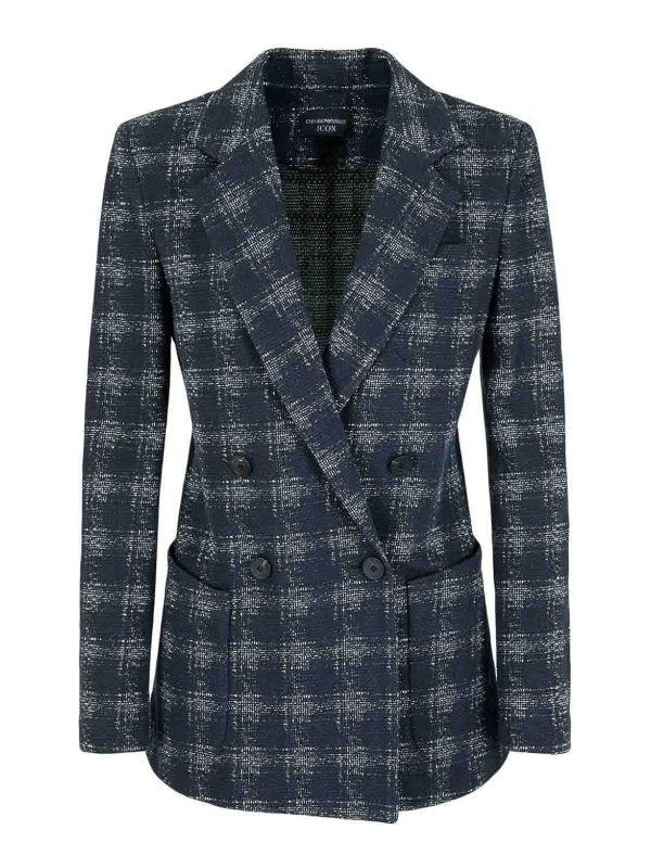 Giacca Blazer Monopetto In Cotone