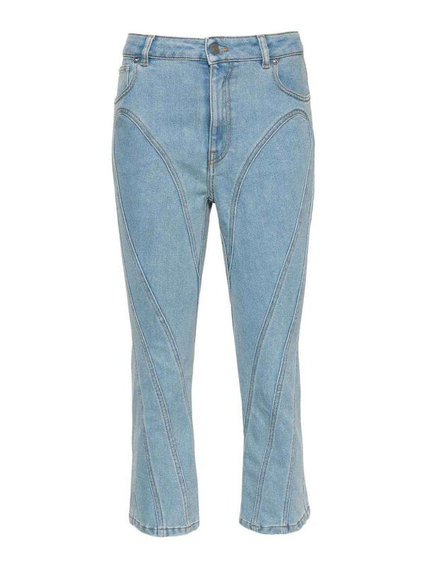 Jeans Attillati In Denim