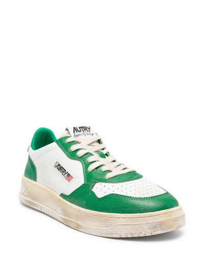 Sneakers Basse In Pelle Super Vintage