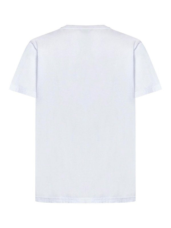 T-shirt In Jersey Di Cotone Bianco