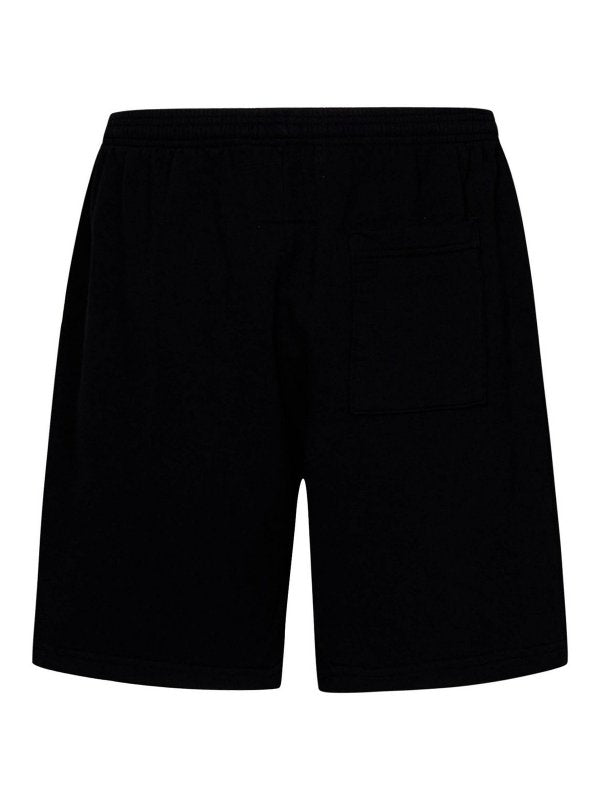 Shorts In Felpa Di Cotone Nero