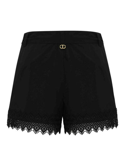 Shorts In Cotone Con Ricamo
