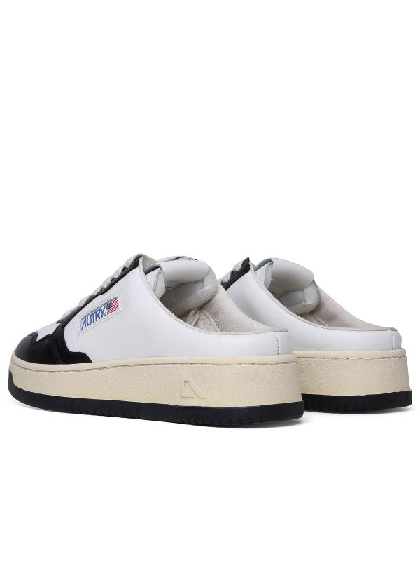 Sneakers In Pelle Bianca