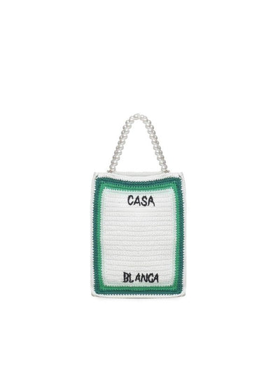 Borsa Tote Con Logo All'uncinetto