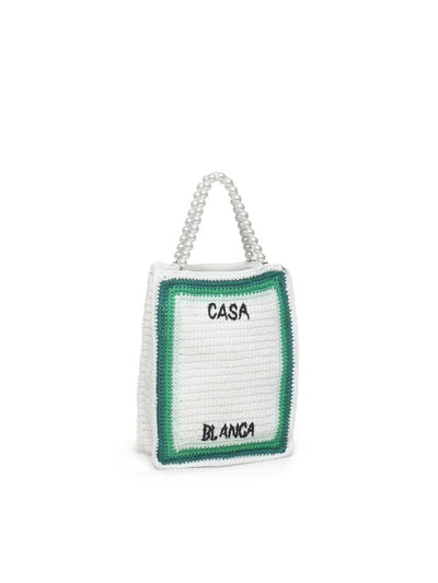 Borsa Tote Con Logo All'uncinetto