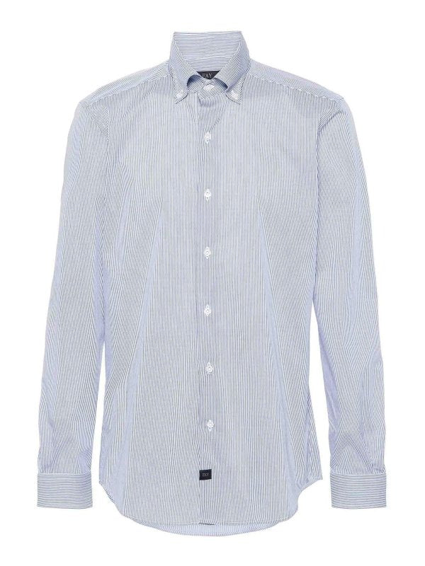 Camicia Da Uomo In Cotone A Righe