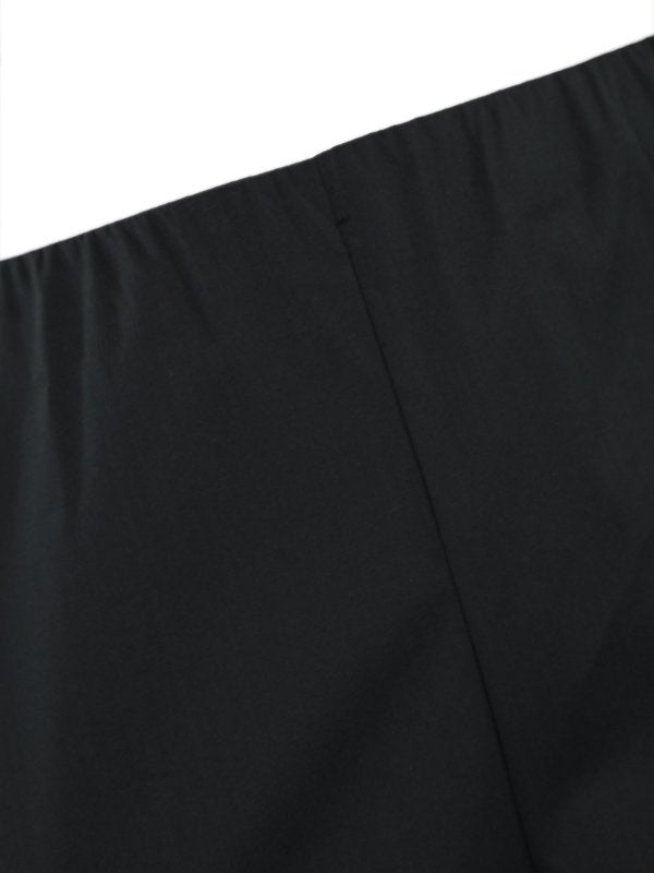 Pantaloni In Popeline Nero