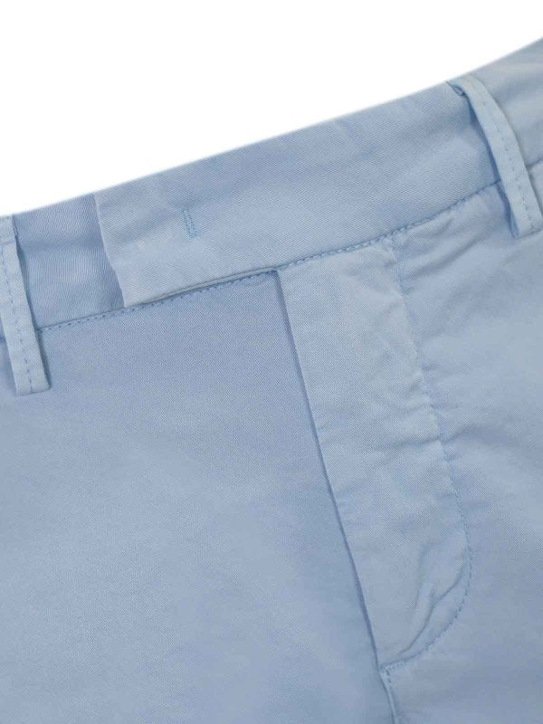 Pantaloni In Raso Di Cotone