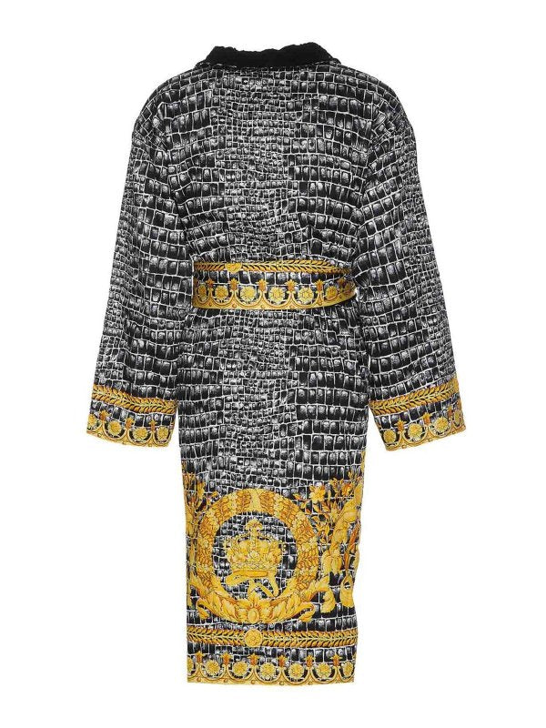 Baroccodile Printed Bathrobe