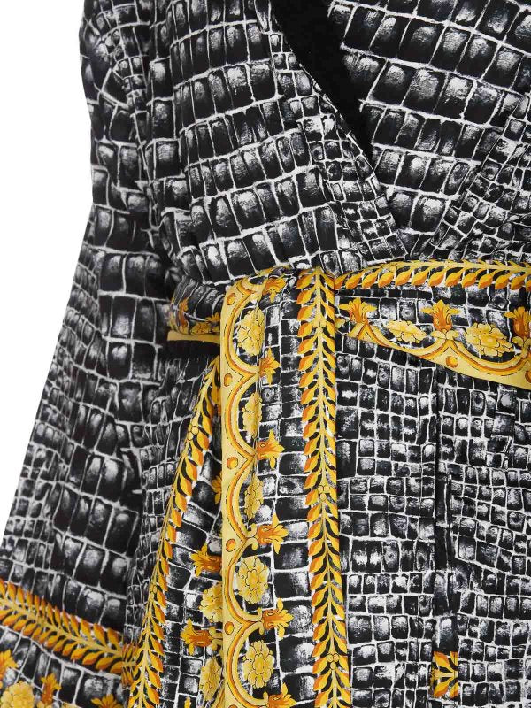 Baroccodile Printed Bathrobe