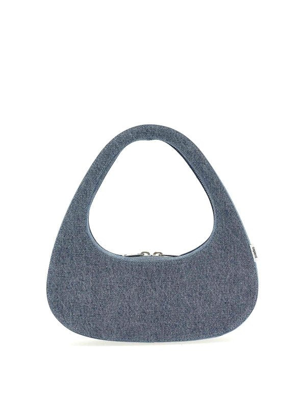 Borsa A Mano Baguette In Denim