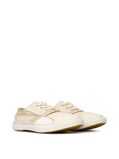 Sneaker In Cotone Color Crema