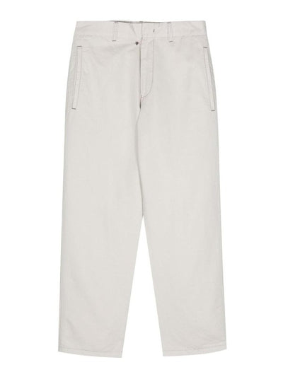 Pantaloni In Misto Cotone E Lino