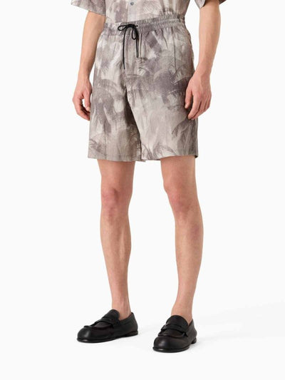 Shorts In Misto Cotone Stampato