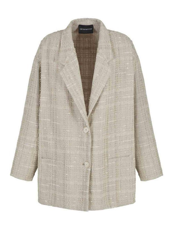 Blazer Monopetto In Cotone