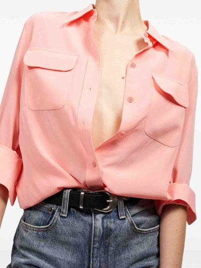 Camicia In Seta Dalla Vestibilita'  Slim