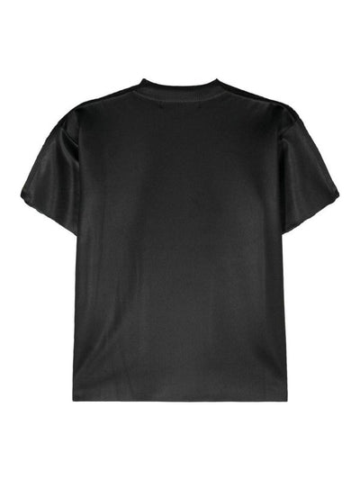 T-shirt Girocollo In Maglia Aperta