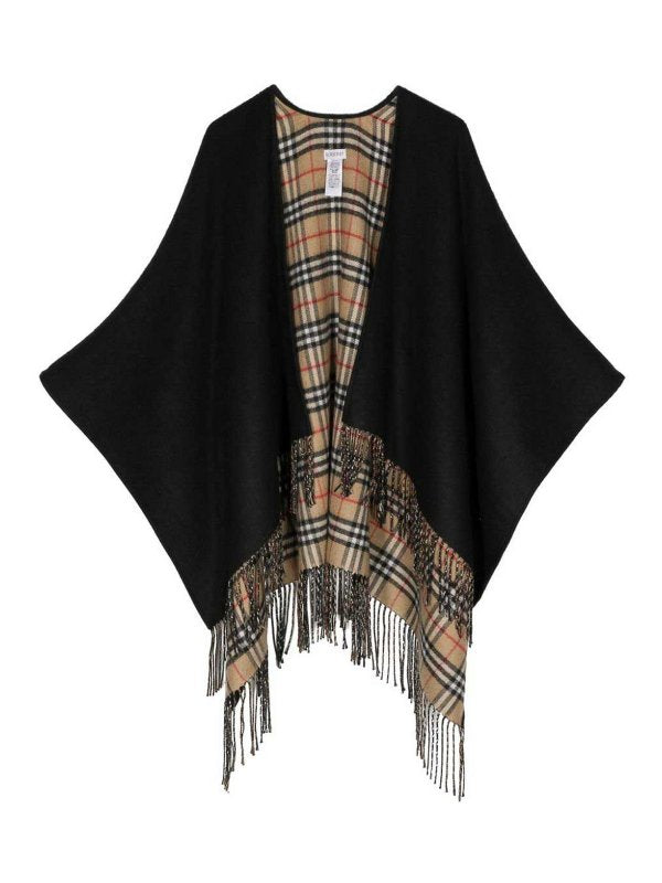 Wool Reversible Cape