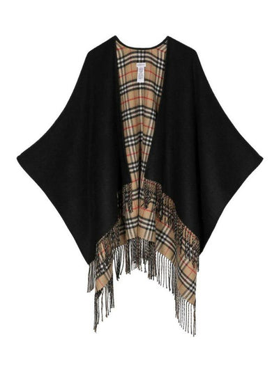 Wool Reversible Cape