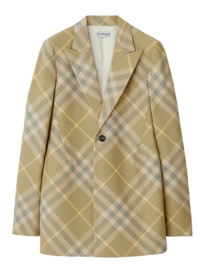 Giacca Blazer Monopetto In Lana