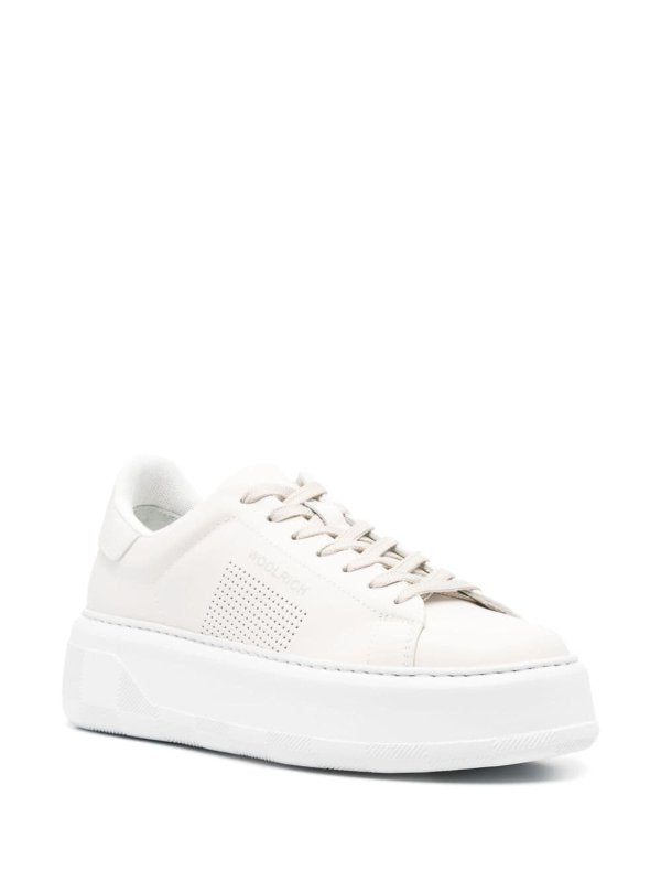 Sneaker In Pelle Chunky Court