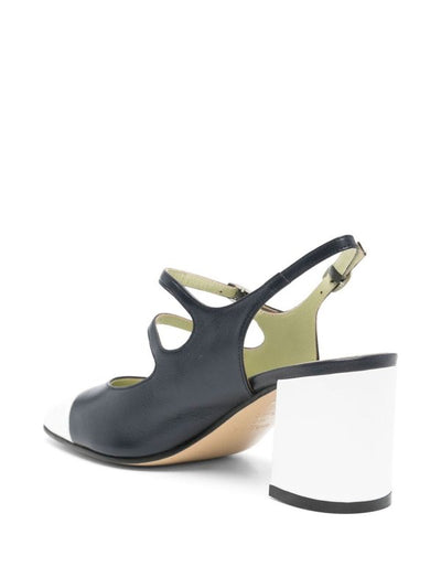 Decollete' Slingback In Pelle Papaya