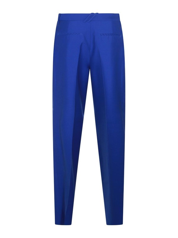 Pantaloni Di Lana Blu