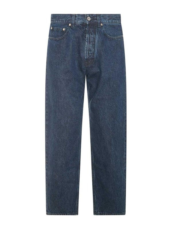 Jeans In Denim Di Cotone Blu